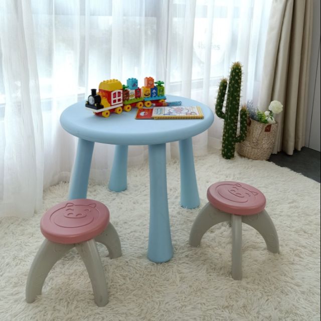 Bộ bàn ghế Toys House cho bé (1 bàn ,2 ghế) TH1219-RT01B