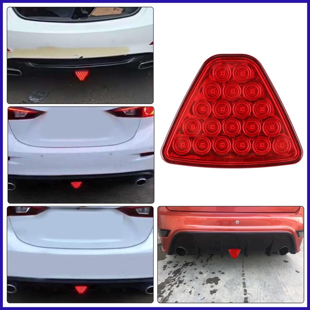 Đèn LED Cảnh Báo Hình Tam Giác 12V F1 Chống Va Chạm Gắn Đuôi Xe Hơi