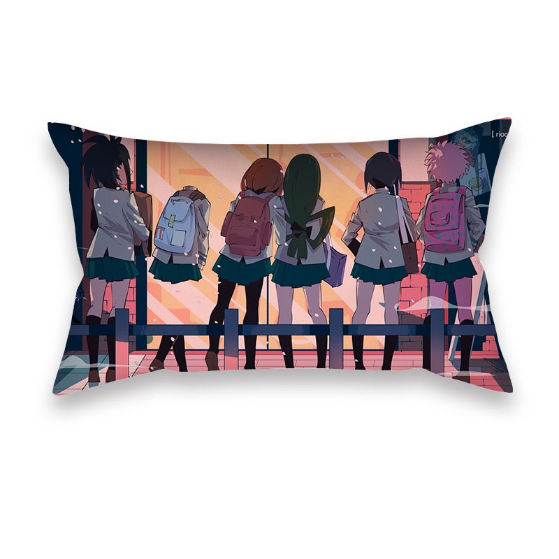 Vỏ Gối Vuông 50*30cm In Hình Nhân Vật Anime My Hero Academia Độc Đáo
