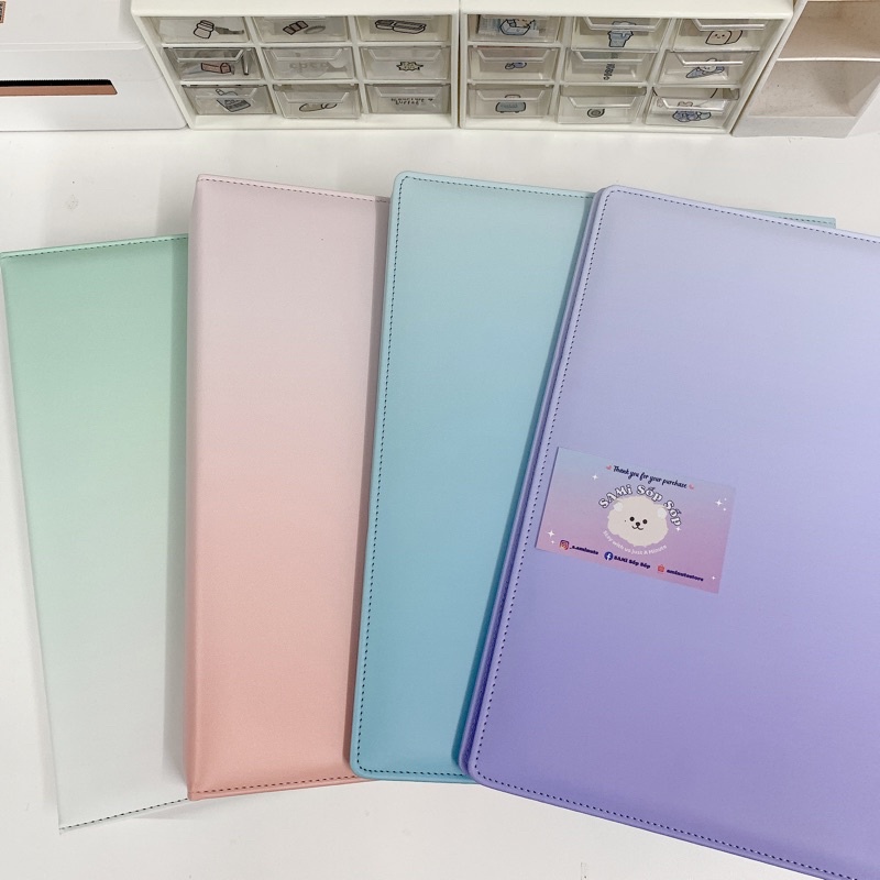 Binder A4 màu gradient - Album đựng ảnh card idol anime - Binder sưu tập thẻ bài
