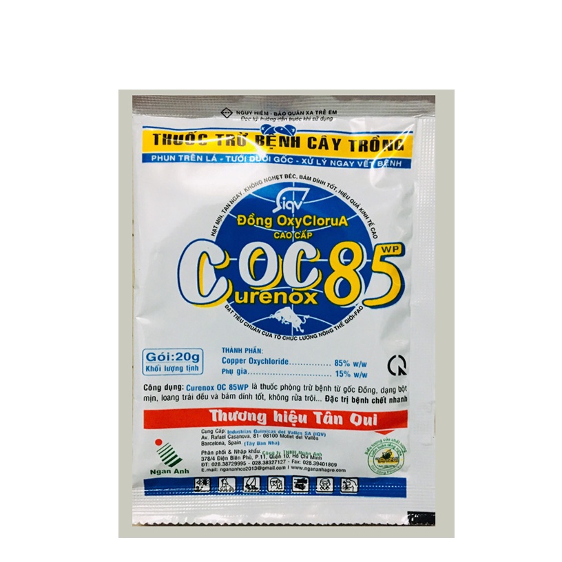 Coc 85 WP trừ nấm cây trồng đồng nano, đồng oxyclorua