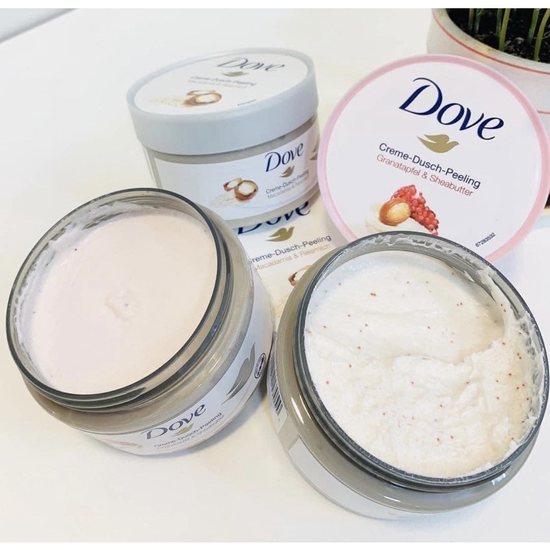 Kem Tẩy Tế Bào chết Dove 225ml Bản Đức & 298g Bản Mỹ