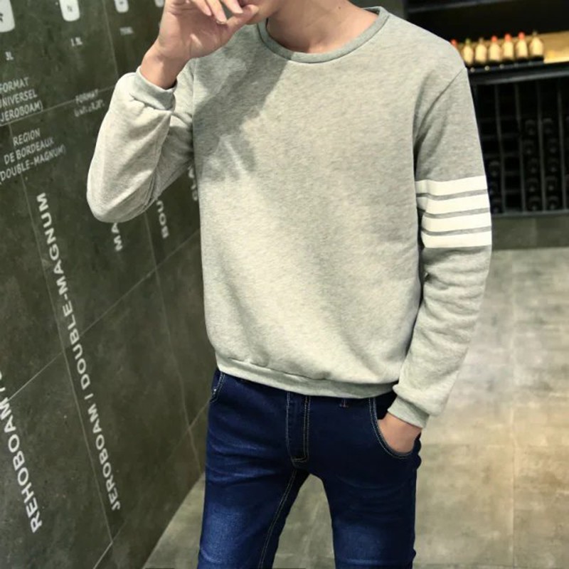 Áo Thun Nam Cổ Tròn Hàn Quốc 2 Sọc Cánh Tay shop banbuongiare99 | BigBuy360 - bigbuy360.vn