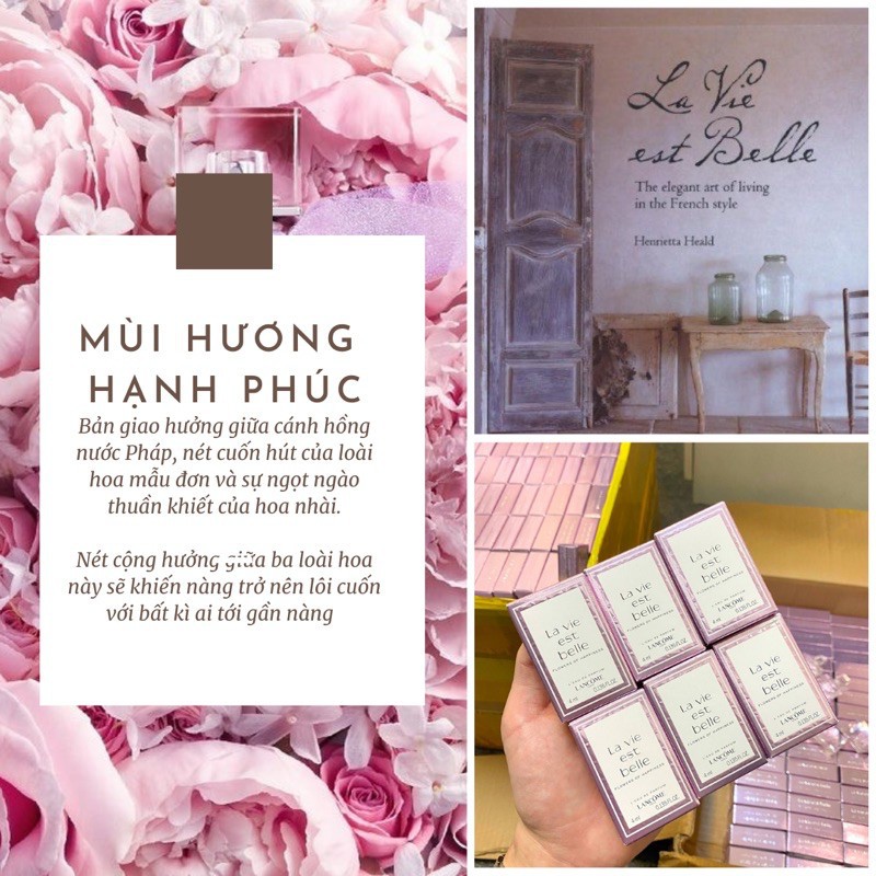 (Mini fullbox) Nước hoa nữ Lancome La Vie Est Belle Flowers Of Happiness 4mL | Thế Giới Skin Care