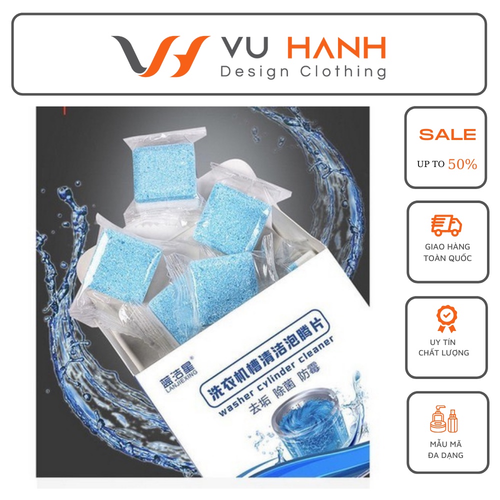 COMBO 3 HỘP Viên Tẩy Vệ Sinh Lồng Giặt | Shop Vũ Hạnh