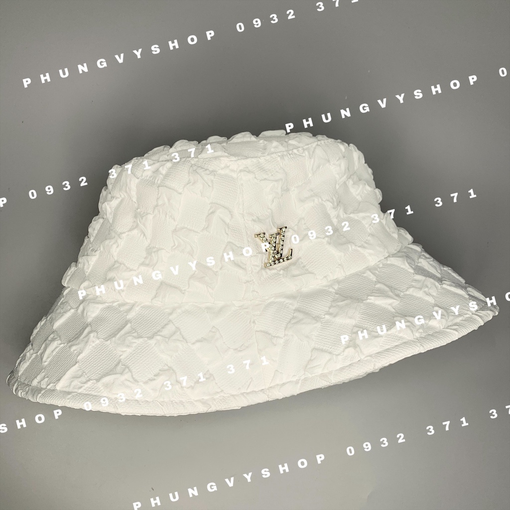 Mũ bucket tai bèo basic unisex nam nữ - BO XỐP LOGO SAT / LOU /  ĐỂ LỆCH - nón tai bèo vành