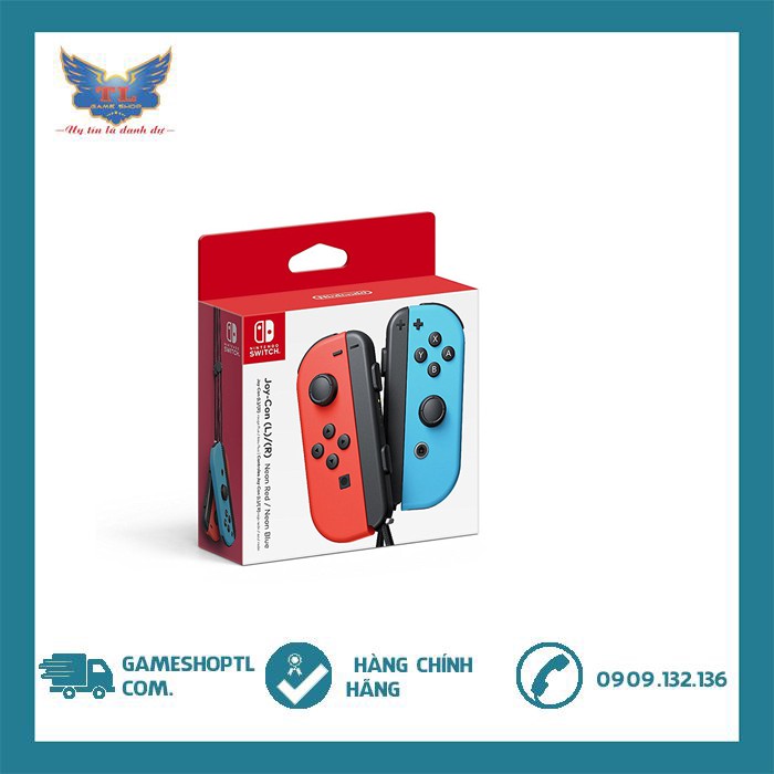 Tay Cầm Nintendo Switch JoyCon Neon Red/Neon Blue Hàng Nhập Khẩu new nguyên seal