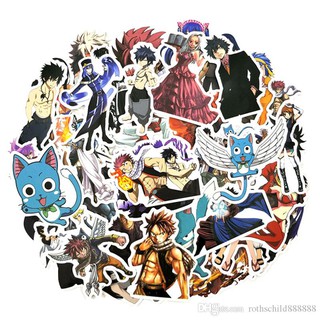 Sticker/ Hình dán anime Fairytail (Combo 10-50 hình khác nhau)