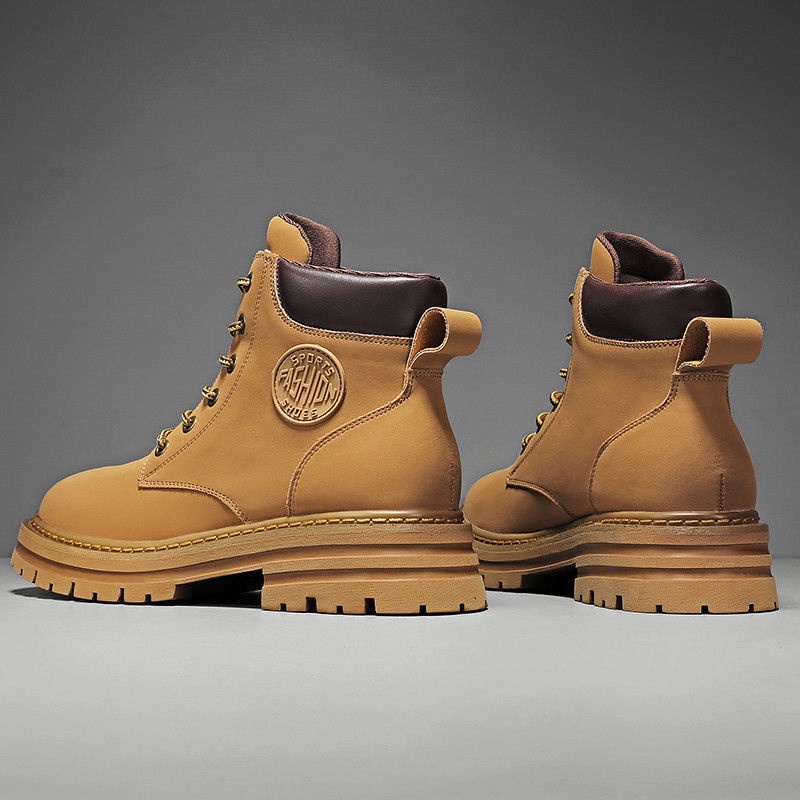 Giày Bốt Martin Da Đế Dày Phong Cách Anh Quốc Thời Trang Mùa Thu 2022 Cho Nam