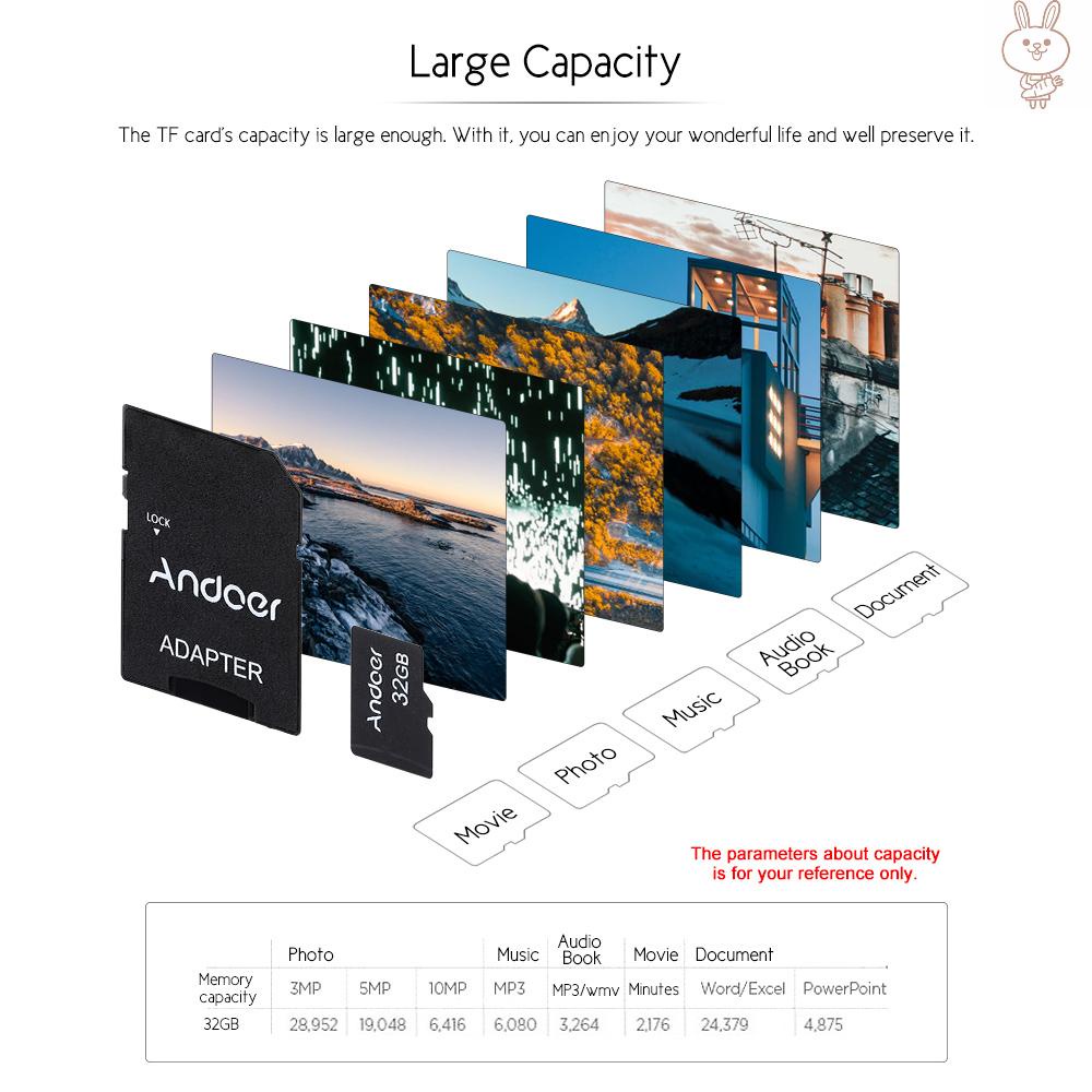 Thẻ Nhớ Tf Andoer 32gb Class 10 | BigBuy360 - bigbuy360.vn