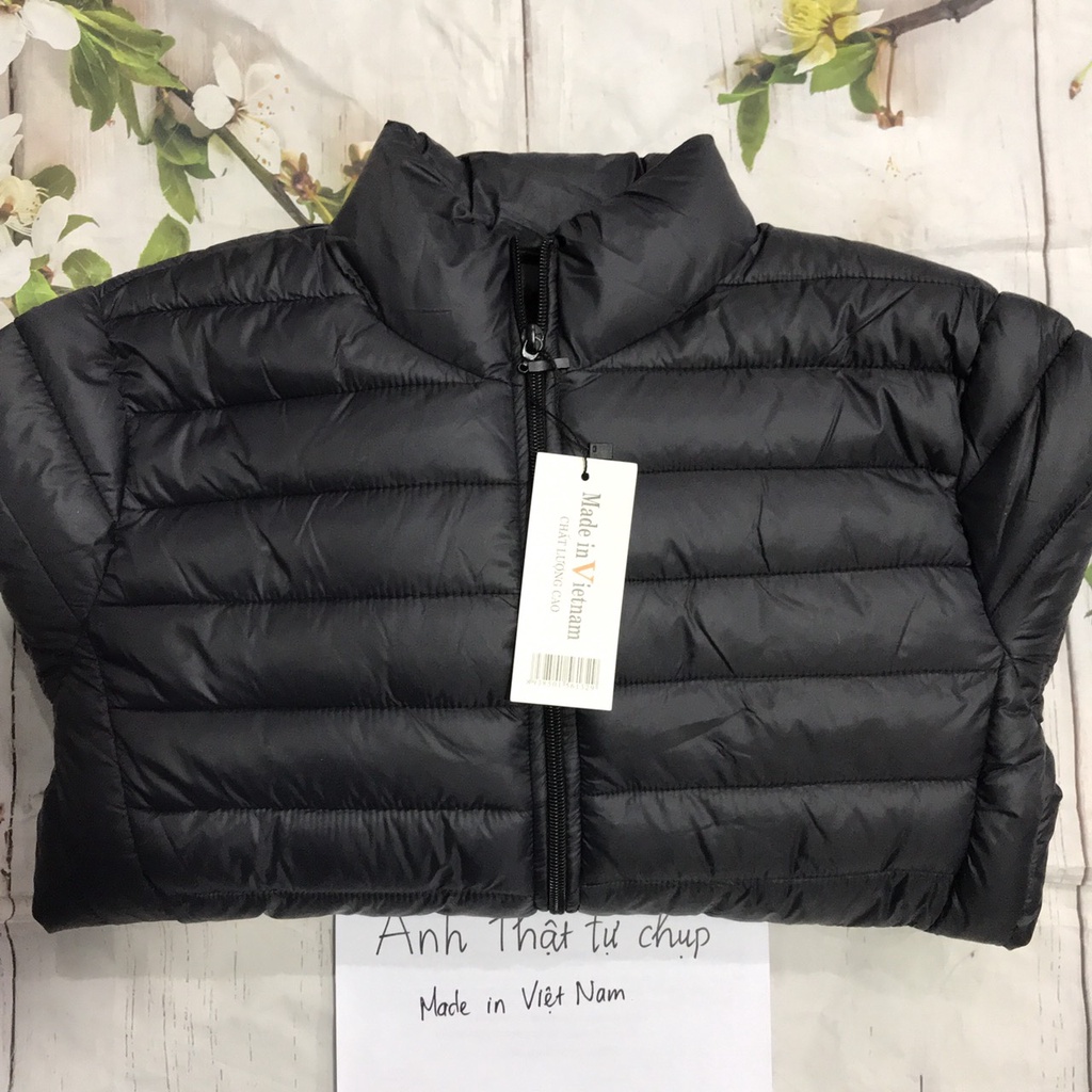 Áo Phao Nam, Áo Khoác Lông Vũ Siêu Nhẹ, Form Slimfit Dáng Ôm, Mặc Cực Ấm, Đủ Size 45-80Kg