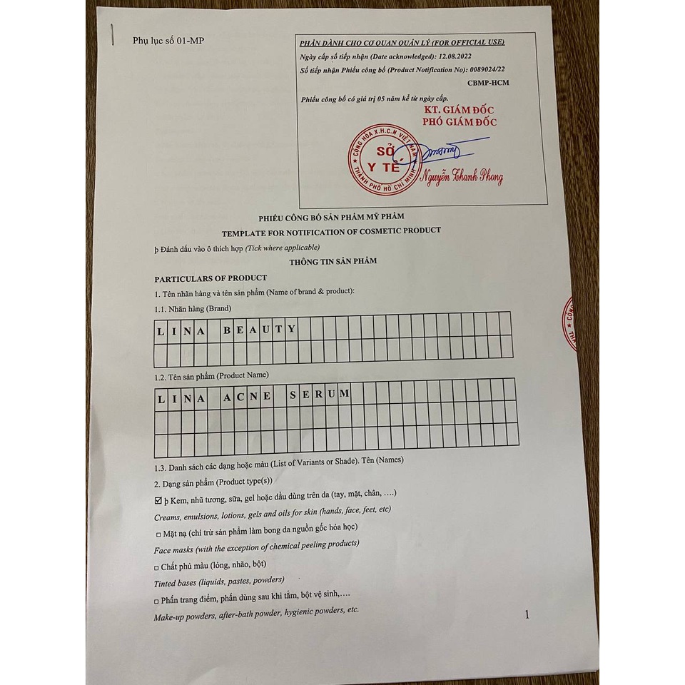 Serum giảm mụn mờ thâm Lina - Công dụng 3 trong 1 hiệu quả