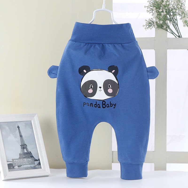 Quần Dài Cotton Lưng Cao In Họa Tiết Hoạt Hình Dành Cho Bé 2020