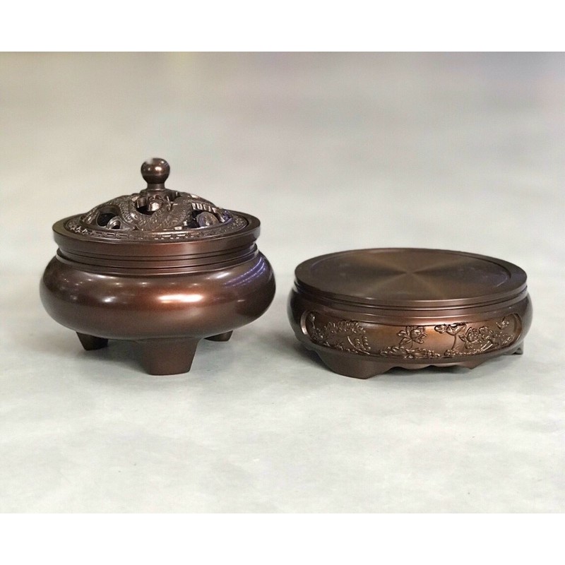 Trầm Hương - Lư đốt trầm, xông trầm chất liệu đồng nguyên khối | BigBuy360 - bigbuy360.vn