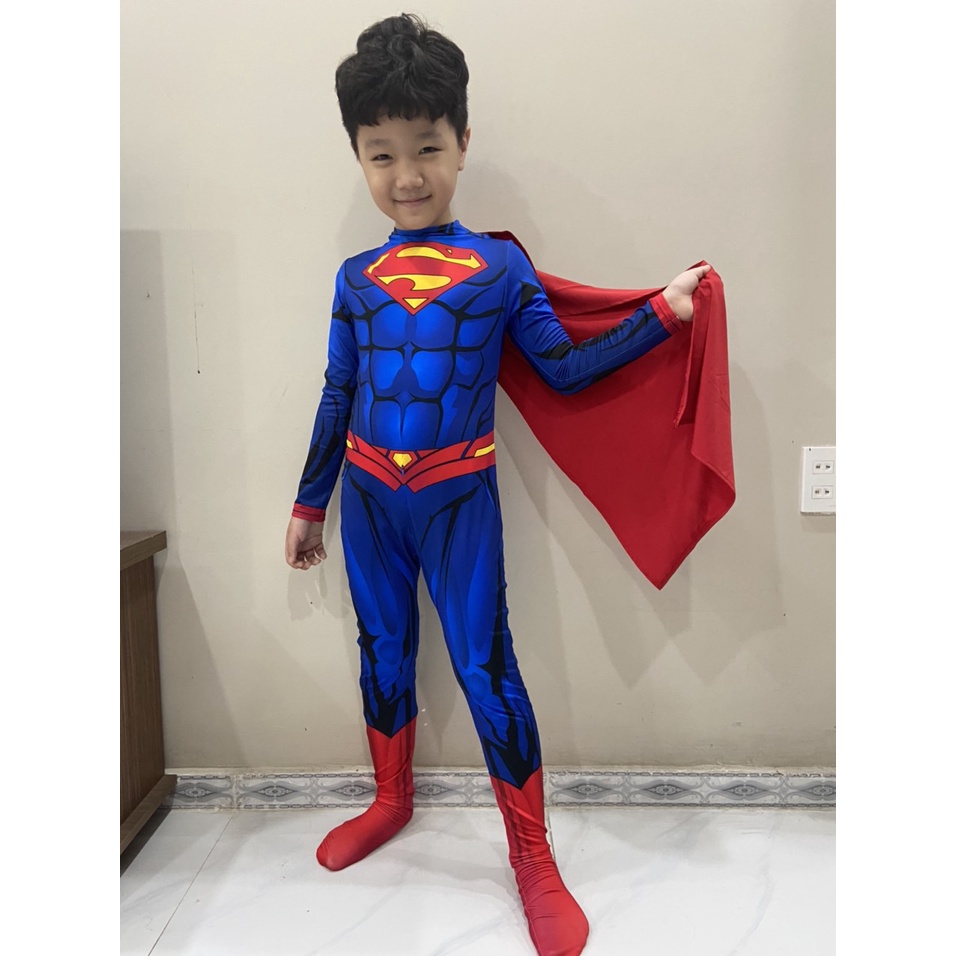 Bộ quần áo hóa trang siêu nhân trẻ em - Bộ COSPLAY Siêu nhân liền thân