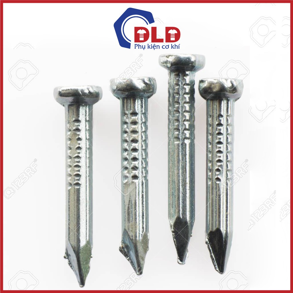Set 500g đinh bê tông mạ kẽm các size 2f,3f,4f,5f