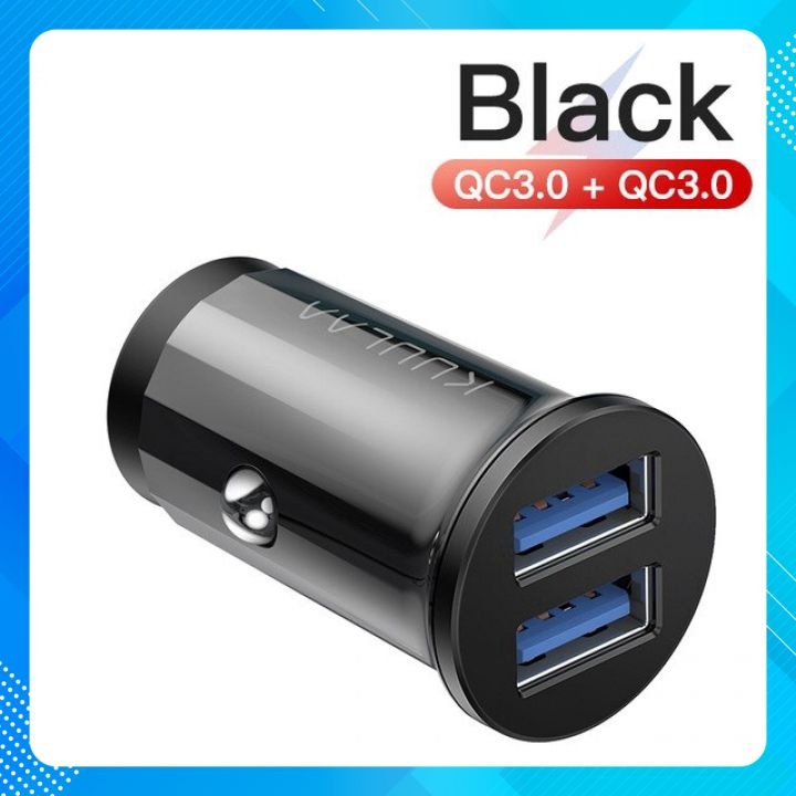 Tẩu Sạc Nhanh Ô Tô Xe Hơi KUULAA 2 Cổng USB QC 3.0 18W KL-CD09 - Phụ Kiện Cho Ô Tô Xe Hơi