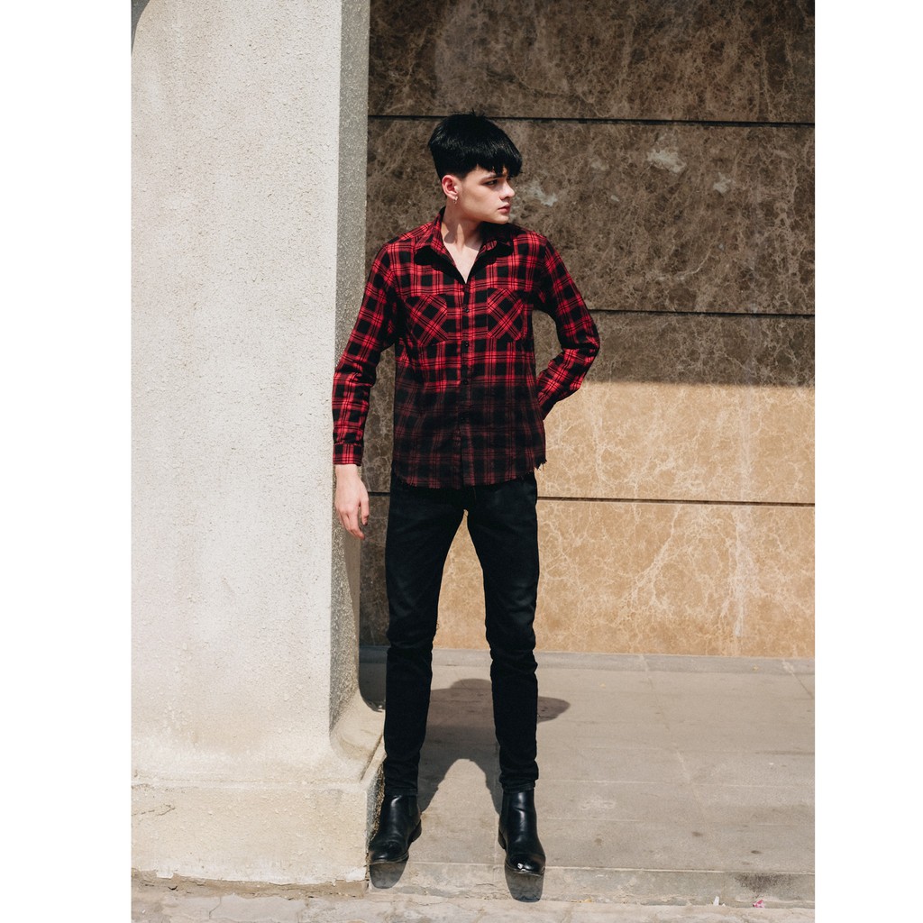 [Mã SRBACK010912 hoàn 20K xu đơn 50K] Maze skinny jean - quần jean đen (trơn/ rách gối)