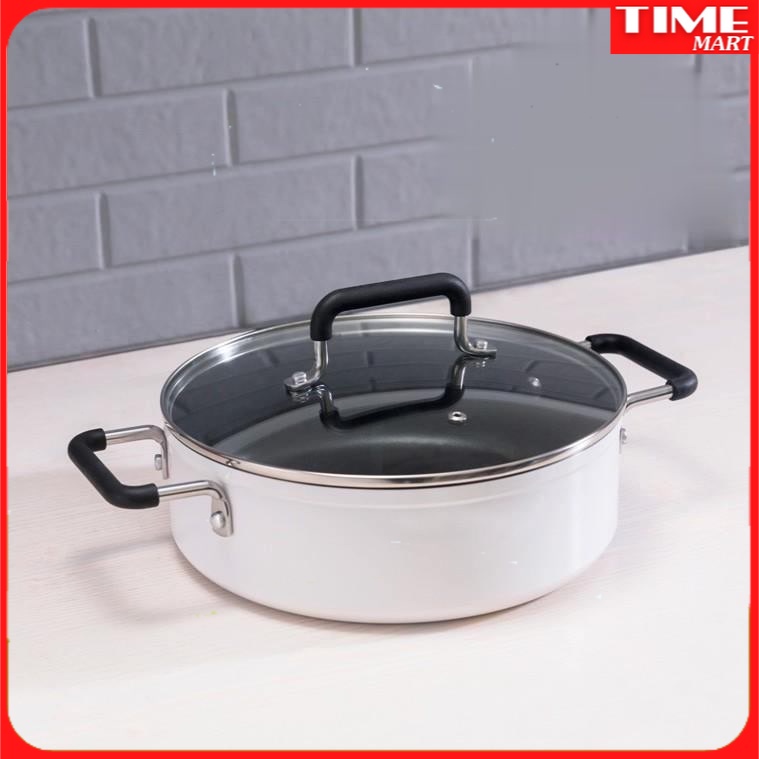 [CHÍNH HÃNG] Nồi lẩu Xiaomi Mijia dùng cho bếp điện từ cảm ứng.Cao cấp, chống dính,an toàn. Bảo hành 6TH [TIME_MART]