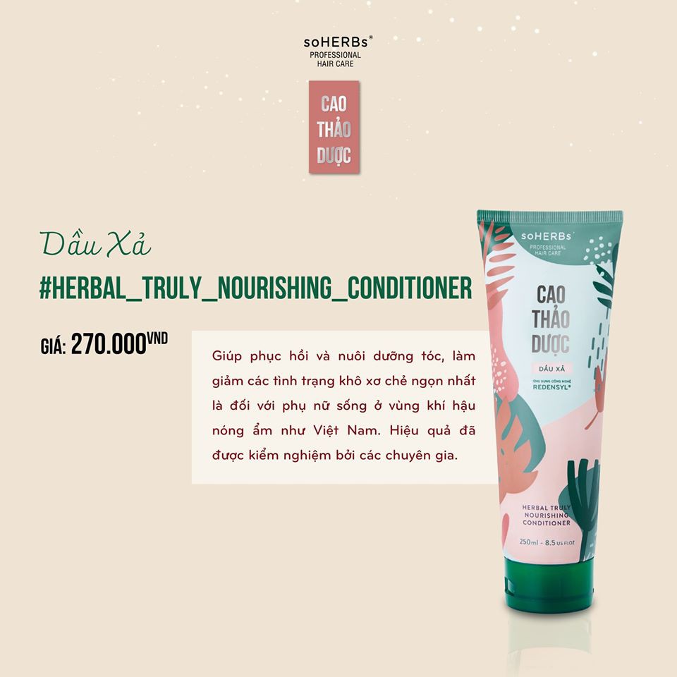 Dầu Xả CAO THẢO DƯỢC soHERBs