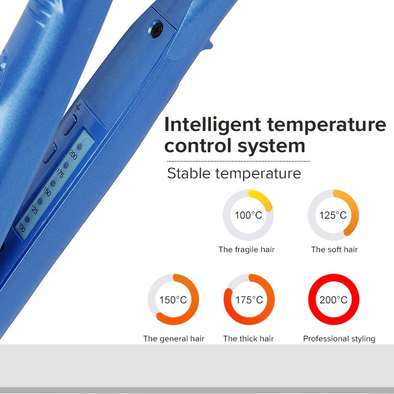 Máy duỗi tóc kỹ thuật số UBEATOR màn hình LCD chuyên dụng