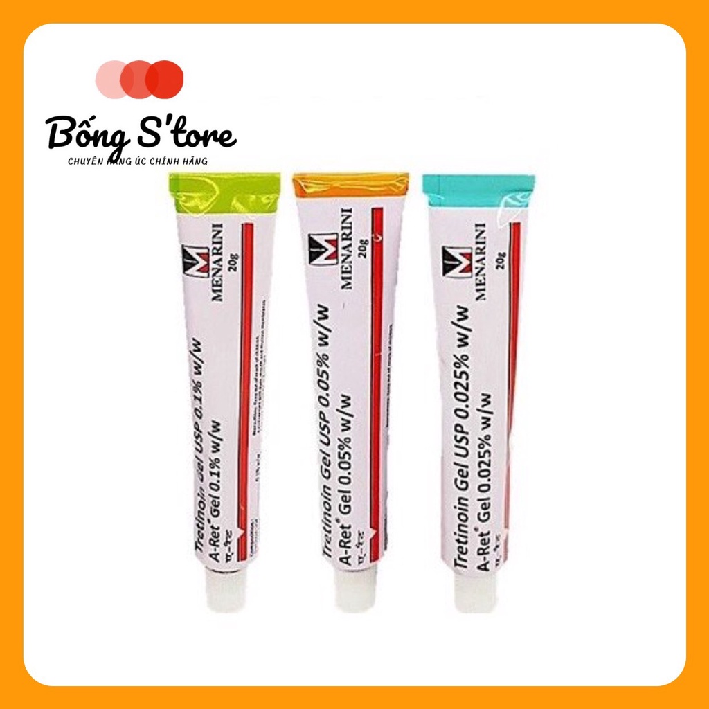 Tretinoin Ấn Độ Aret Gel 0.1%, 0.05%, 0.025% - Chống lão hóa, giảm mụn
