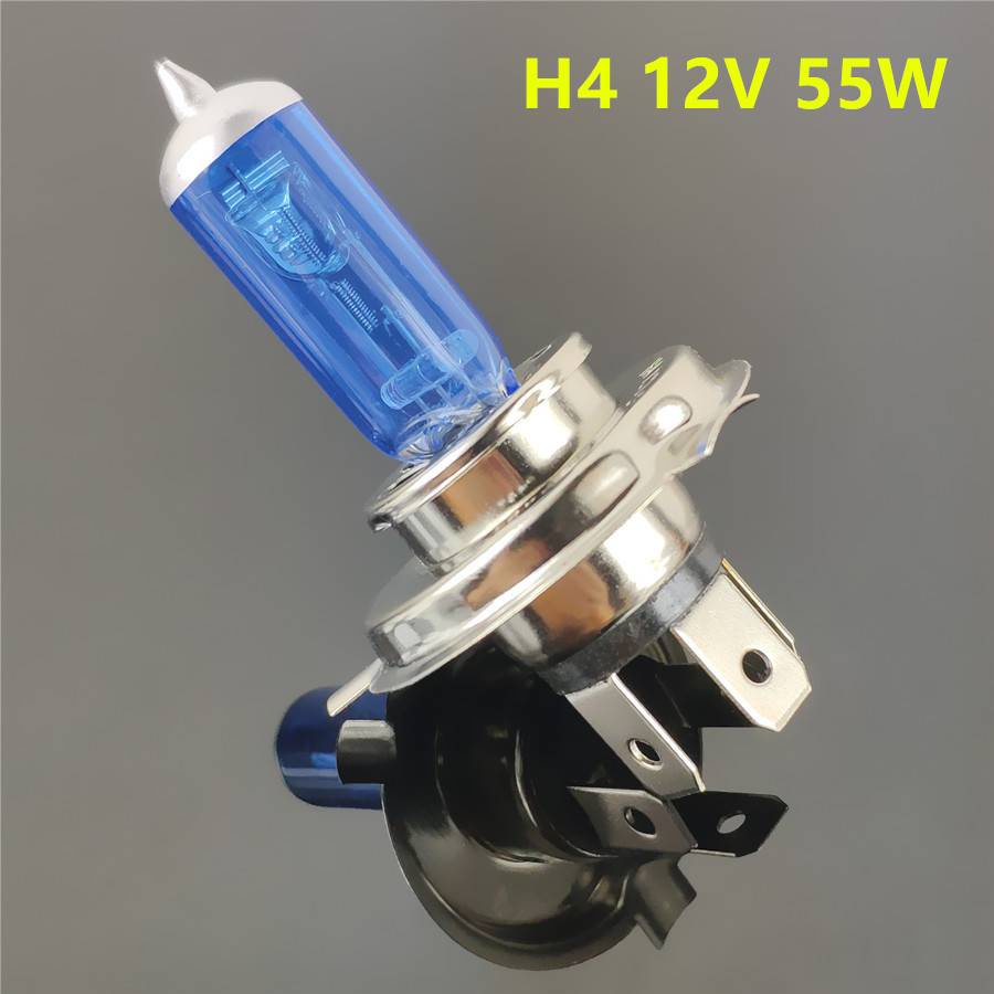 Bóng Đèn halogen Siêu Sáng H1 H3 H4 H7 H8 H9 H11 9005 HB3 9006 HB4 55W 100W 12V Cho Xe Hơi