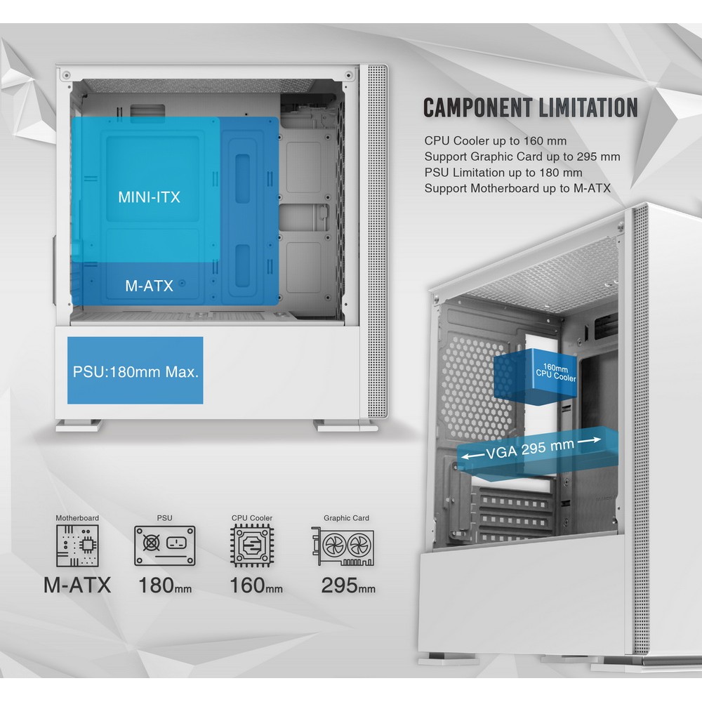 Vỏ case  máy tính XIGMATEK NYC (EN45709) - PREMIUM GAMING M-ATX