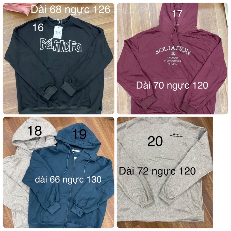 [Xả Hàng] Áo Hoodie Áo Sweater Oversize Unisex
