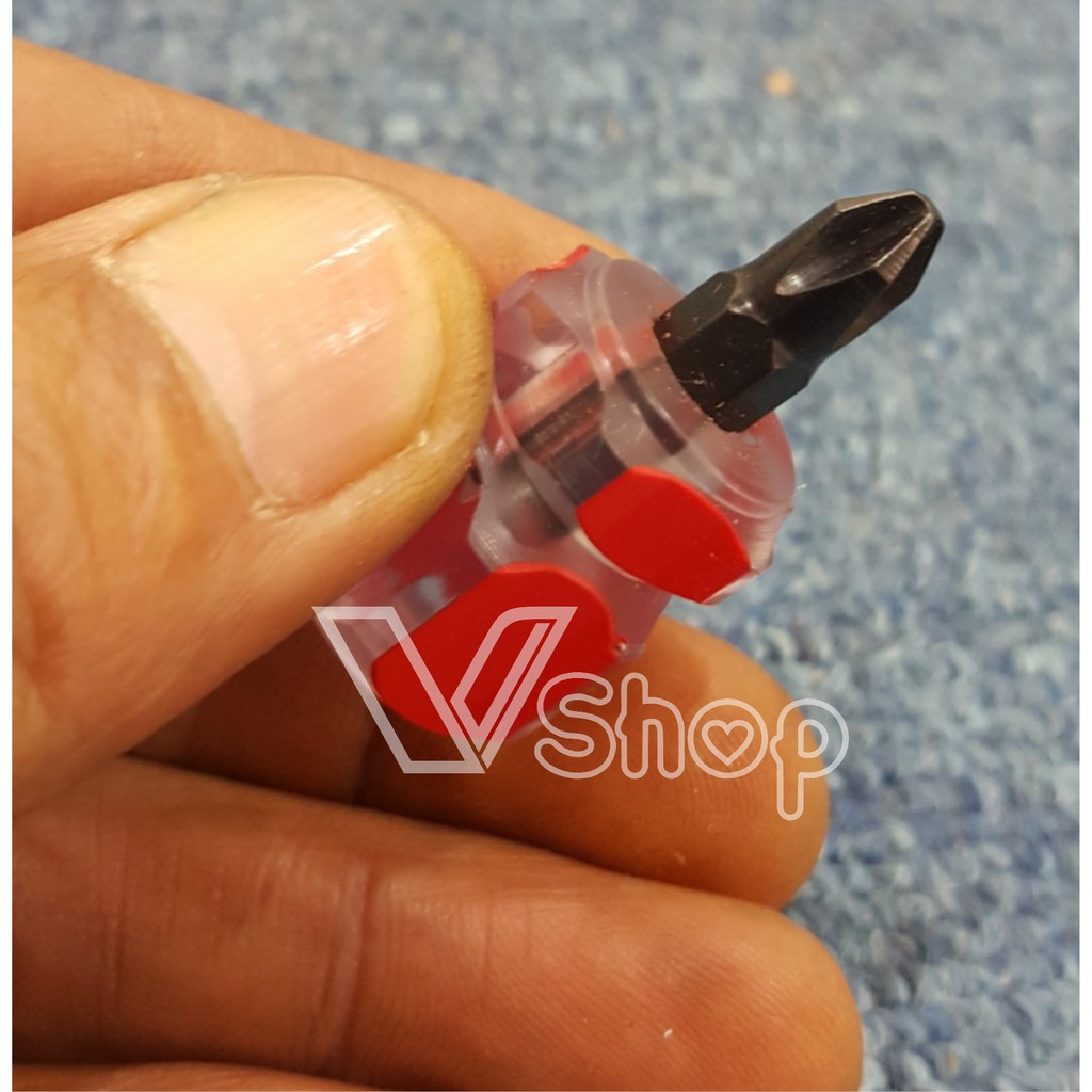 Tua vít lùn, dụng cụ mở vít, nhỏ gọn. bộ, 2 cái