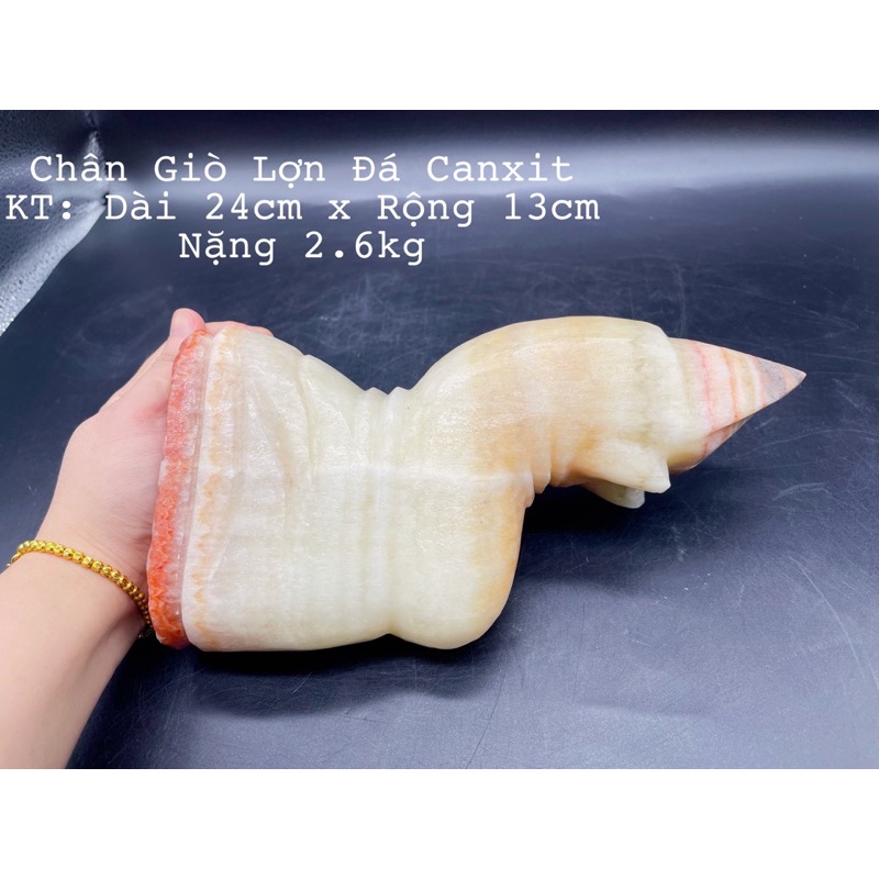 Chân Giò Lợn Đá Canxit - Đá Phú Quý Tự Nhiên Phong Thuỷ