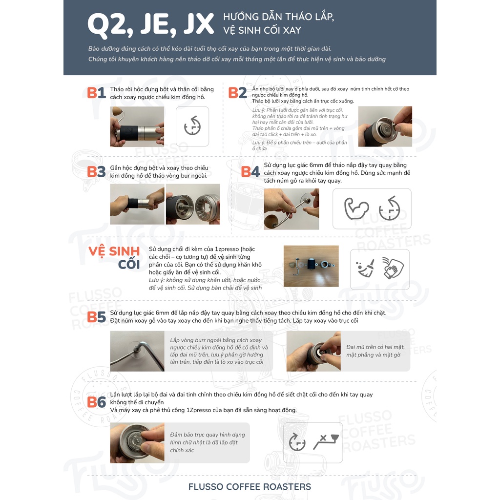 Cối xay cà phê 1Zpresso Q2 5 cánh và Q2S 7 cánh