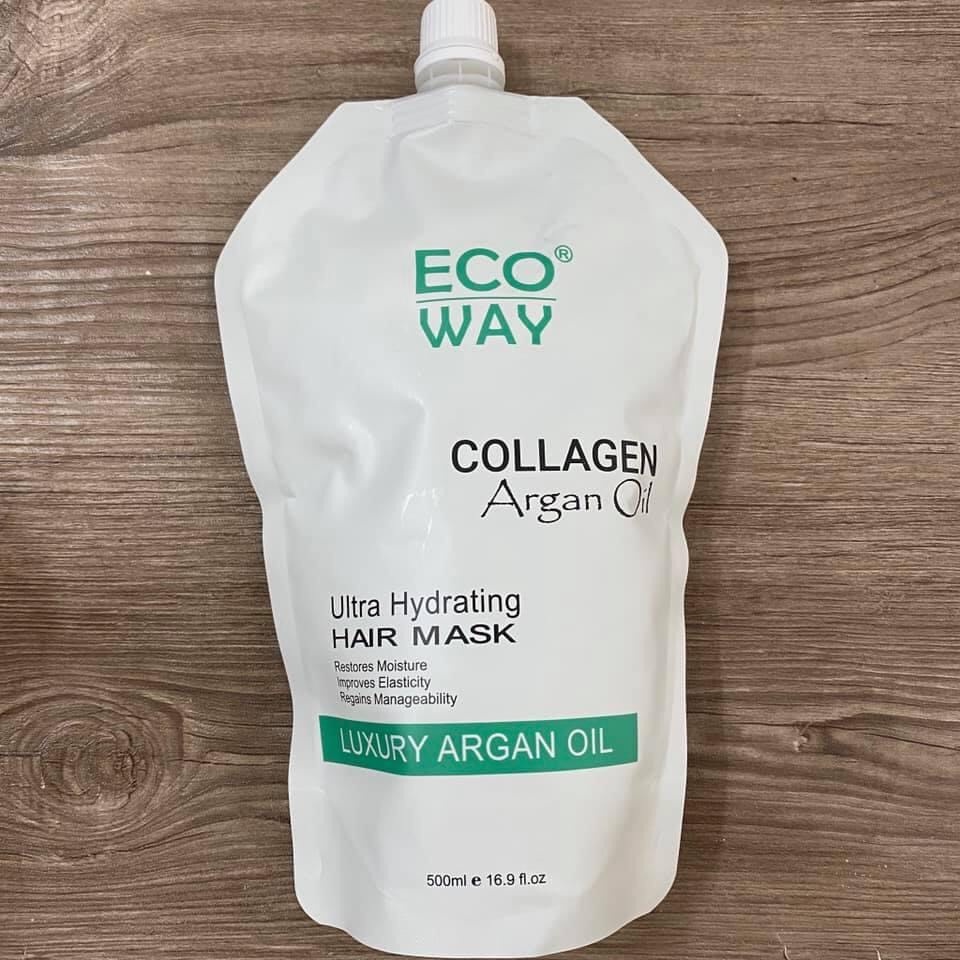 Dầu Hấp Ủ Tóc ECO WAY Collagen Argan Oil 500ml
