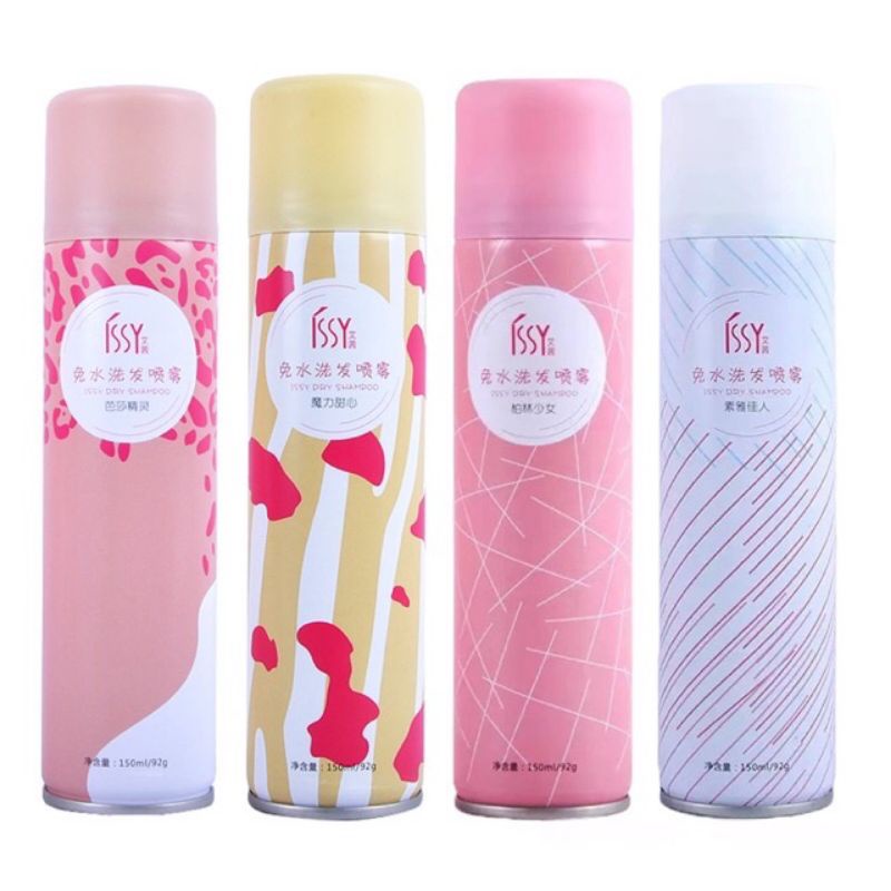 [Free Ship] Bình xịt gội đầu khô Issy nội địa Trung siêu hot 150Ml