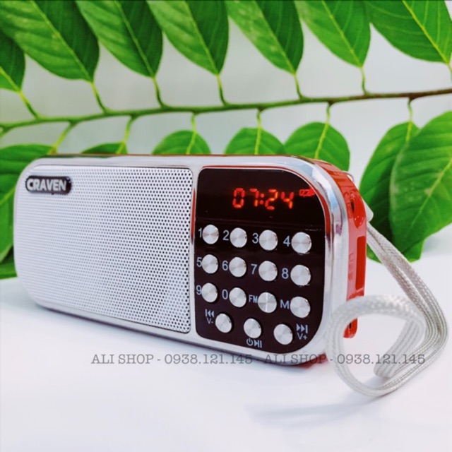 Máy nghe nhạc đa năng ,FM, USB, Thẻ nhớ Craven CR-22