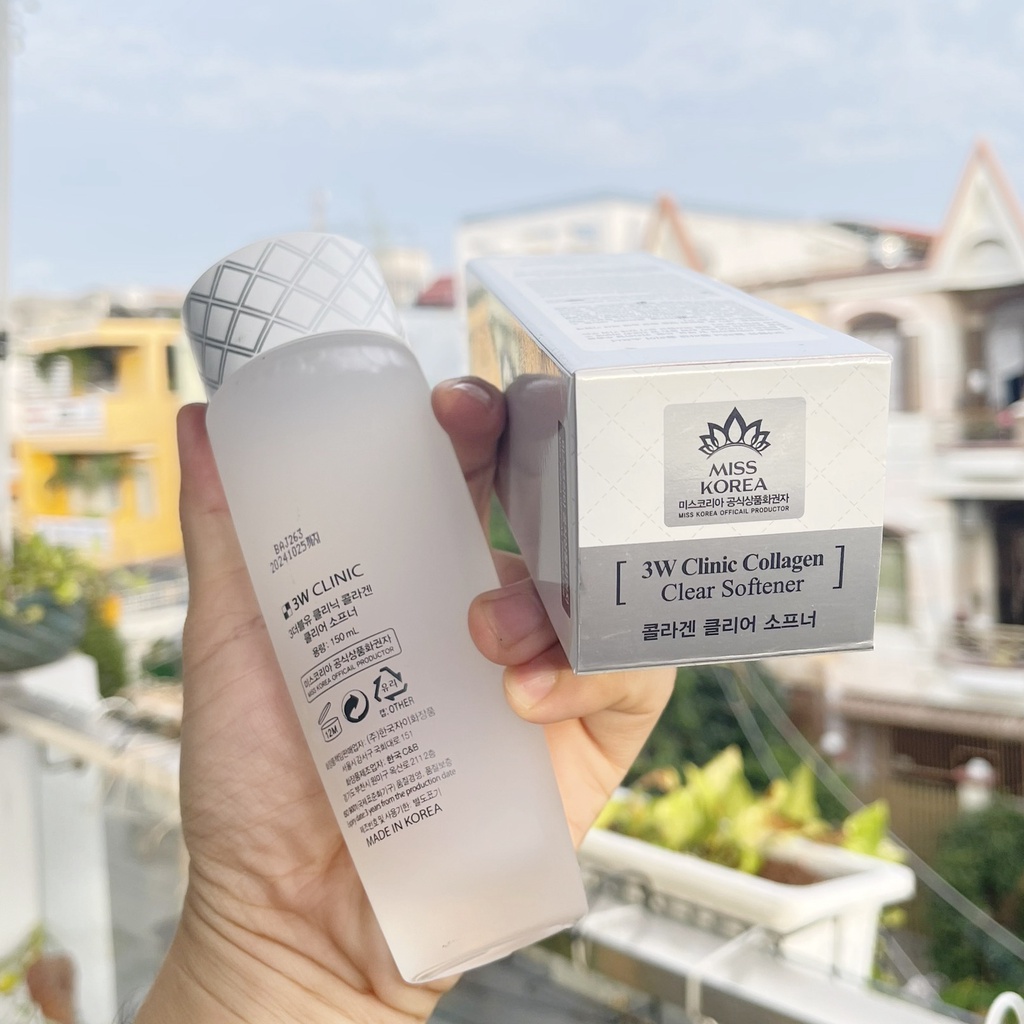 Nước hoa hồng 3w Clinic colagen sạch da, dưỡng trắng, tái tạo da 150 ml NPP Shoptido | BigBuy360 - bigbuy360.vn