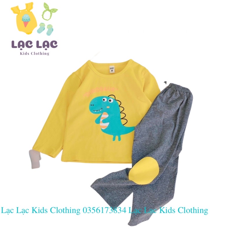 Bộ dài tay thu đông mỏng cho bé trai bé chất thun lạnh loại 1 nhiều màu sắc, hình in sắc nét size 8-20kg