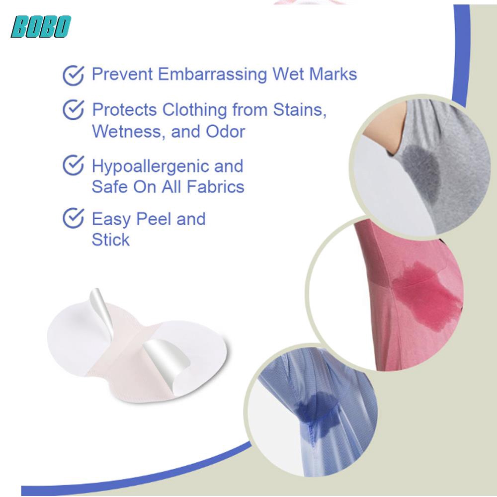 Bobo ● Comfortable Sweat Stick Anti Odour Absorbing Sweat Under Your Arm Sweat Pad White Your Post