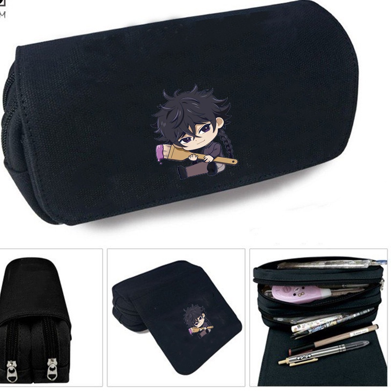 Hộp bút vải canvas in hình BLUE PERIOD dễ thương đi học đựng đồ dùng học tập tiện lợi