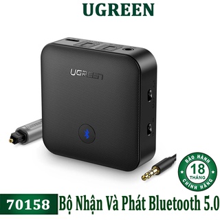 Bộ nhận và phát bluetooth 5.0 hỗ trợ aptx ugreen 70158 chính hãng