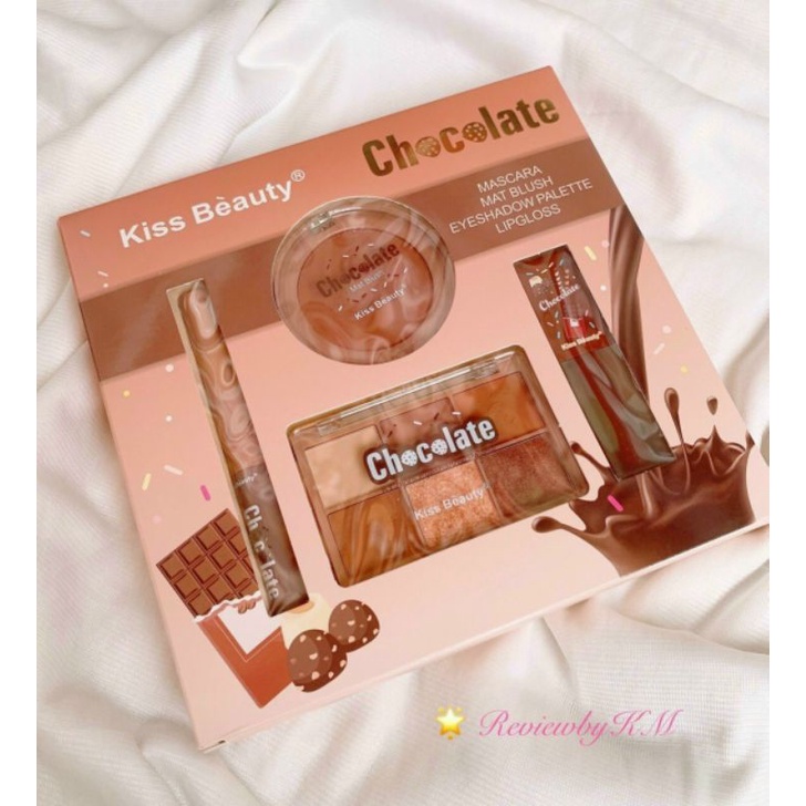 Set trang điểm Kiss Beauty 4 món Chocolate | BigBuy360 - bigbuy360.vn