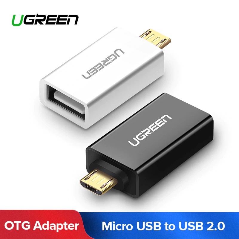 Đầu chuyển đổi Micro USB sang USB 2.0 UGREEN 30529 Chính Hãng US195 Màu Trắng