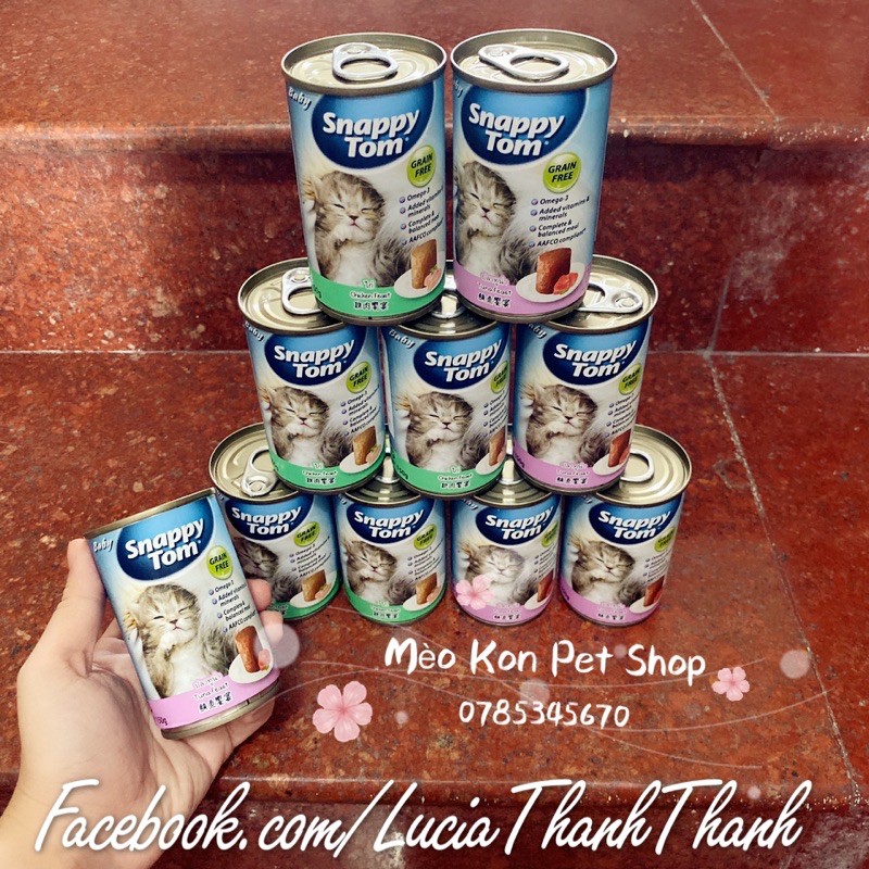 Thức ăn pate cho mèo con Snappy Tom đủ vị 150 gr