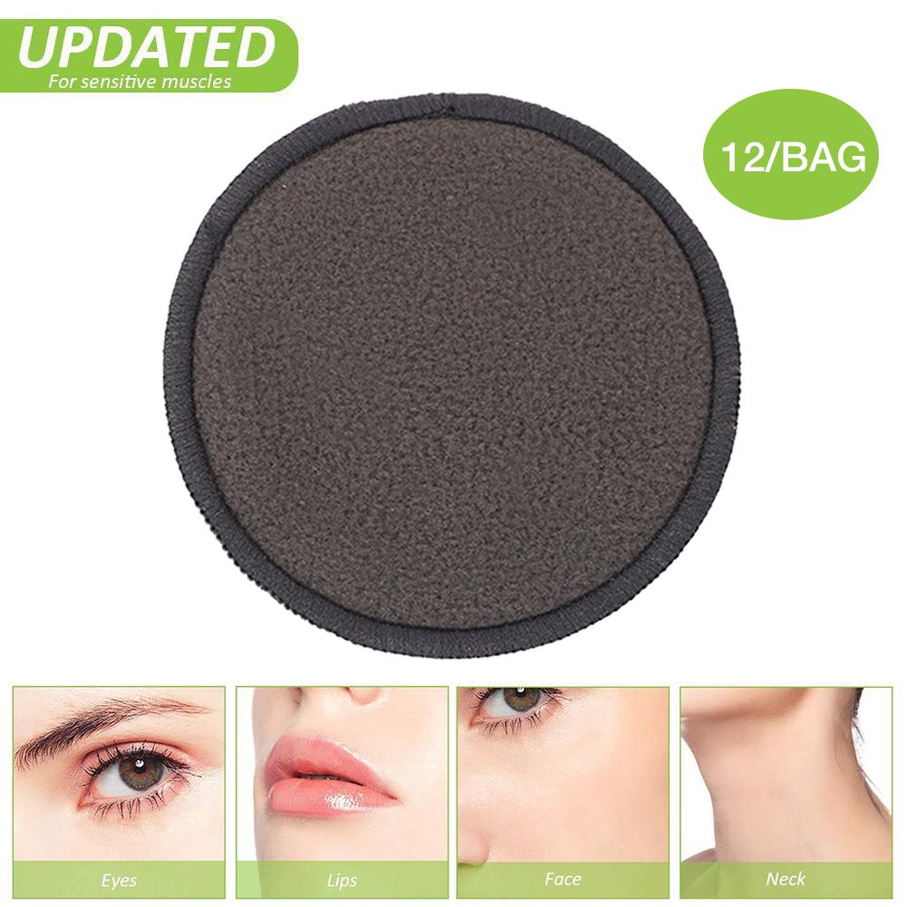 ☆YOLA☆ 12PCS Fashion Facial Cleansing Pad Skin Care Bamboo Fiber Makeup Remover Pads Cleansing Tool Reusable Hot Washable Face Wipes