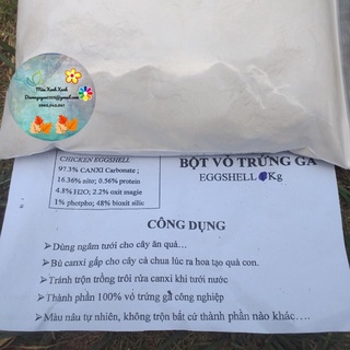 [PB] 250gr/ 19.5k Bột Vỏ Trứng Gà (tặng 300gr phân cá hữu cơ khi mua 1kg)