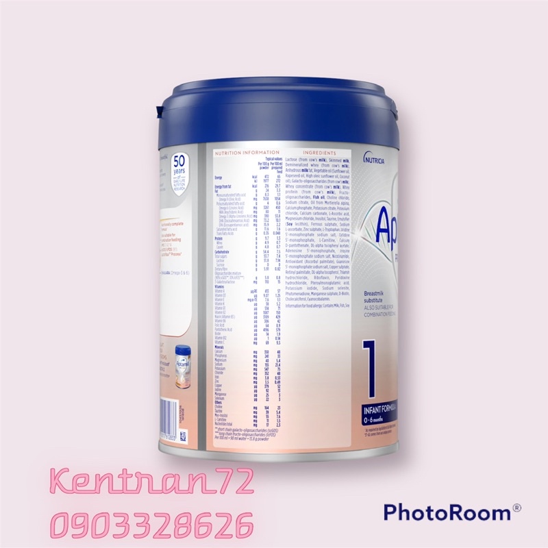 Sữa Aptamil profutura số 1 mẫu mới 800g