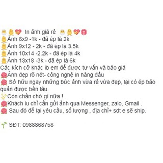 In ảnh giá rẻ từ 1k