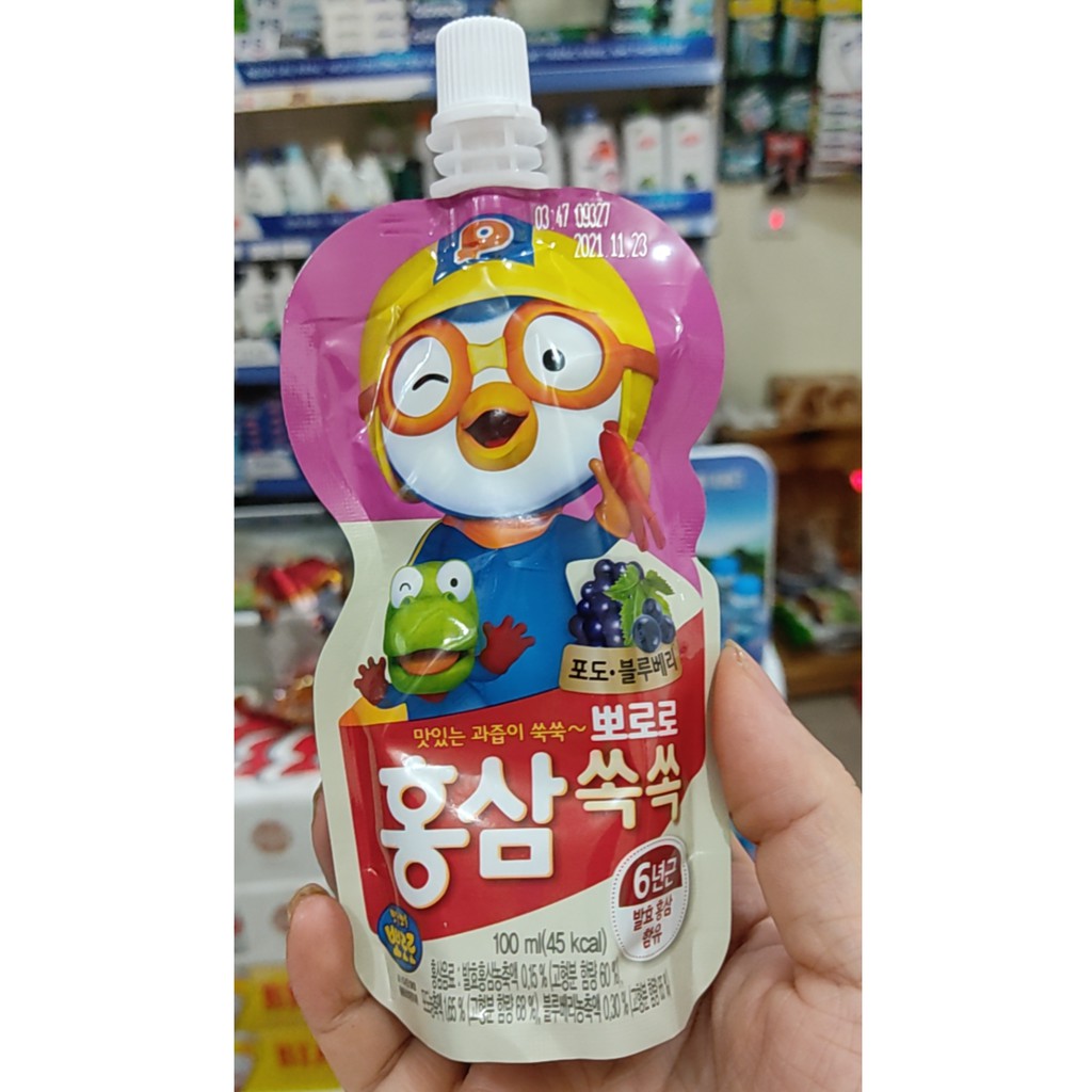 Nước Hồng Sâm Hàn Quốc cho bé PORORO