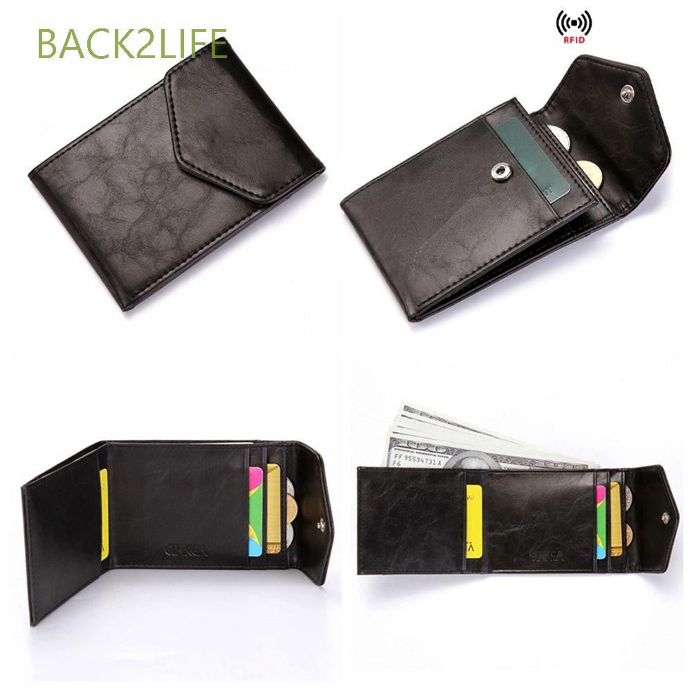 Ví da đựng thẻ RFID siêu mỏng chống trộm BACK2LIFE