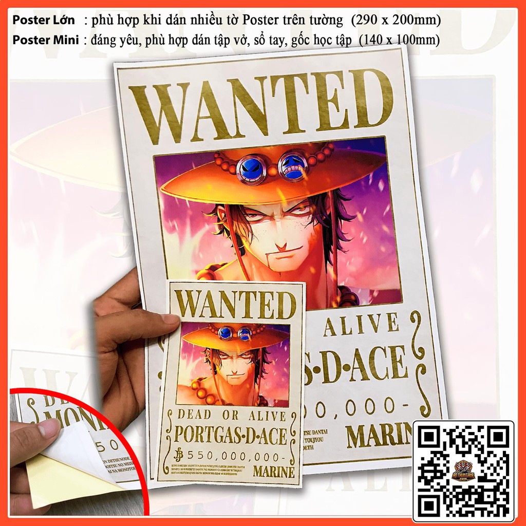 Poster One Piece Boa Hancock / Poster  truy nã One Piece / Hình dán tường Full HD mới nhất (Shop AoThunGameVn)